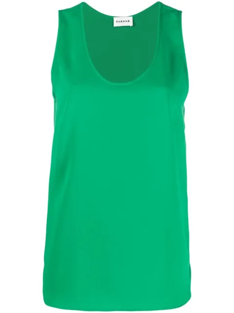 P.A.R.O.S.H. scoop-neck top Green PANTY23D310270X