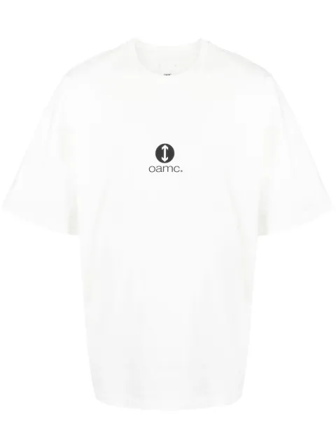 OAMC logo-print t-shirt White 28OAJ19COT00727101