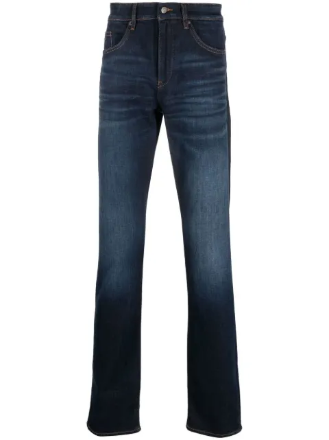 BOSS washed straight-leg jeans Blue 50488490