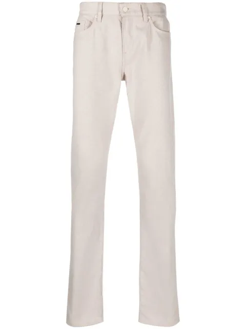 BOSS slim-cut chino trousers Neutrals 50490527