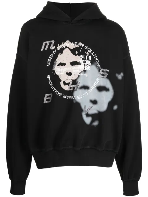 MISBHV graphic-print hoodie Black 230M205