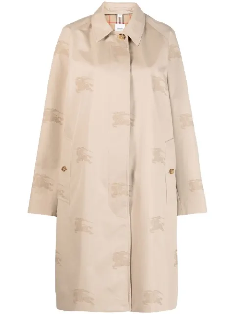Burberry all-over-embroidered coat Neutrals 8071475