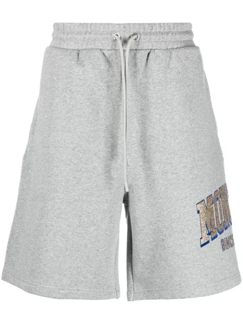 Moncler logo-print shorts Grey I10918H00023M2642