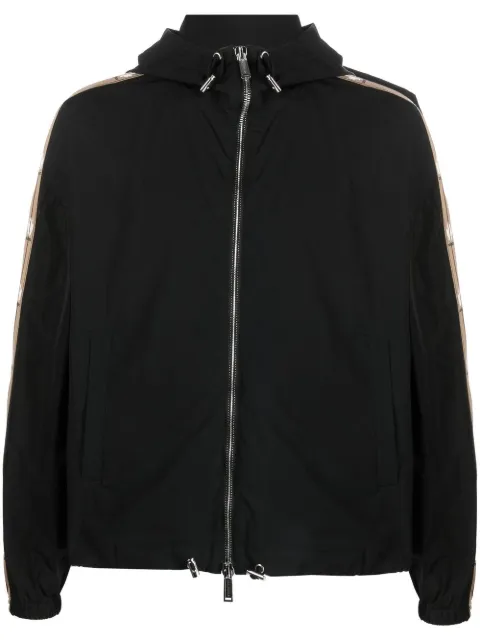 DSQUARED2 contrast-panel lightweight jacket Black S74AM1381S53578