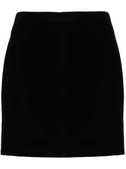 Ermanno Scervino Vevlvet A-line mini skirt Black D412O713bk