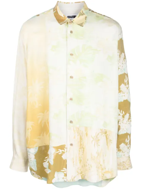 Magliano graphic-print cotton shirt Yellow P28012106