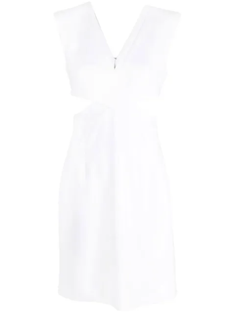 Genny cut-out sleeveless dress White 74AAO432N0115