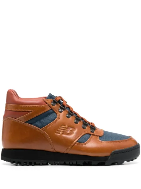 New Balance debossed-logo hi-top sneakers Brown URAINOGD12