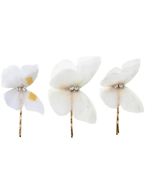 Jennifer Behr Allira butterfly bobby pin set Neutrals 22IQ1CREAM