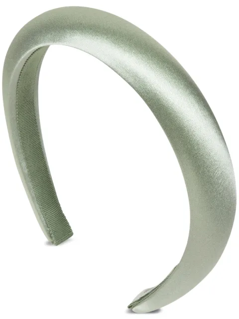 Jennifer Behr Tori satin headband Green 15BA3PISTACHIO