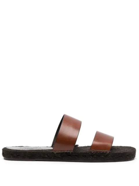 Castañer Kim double-strap slide espadrilles Brown KIM150