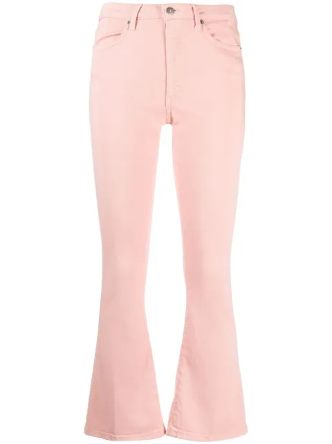 DONDUP low-rise flared trousers Pink DP449BS0030DPTD