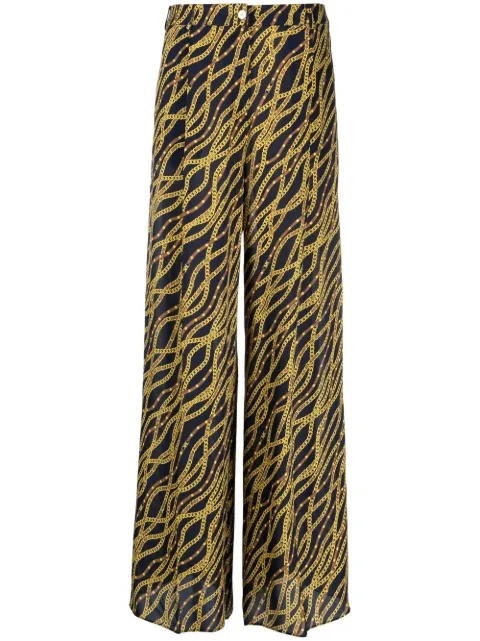 Michael Michael Kors mid-rise wide-leg trousers Blue MS330HP8EE