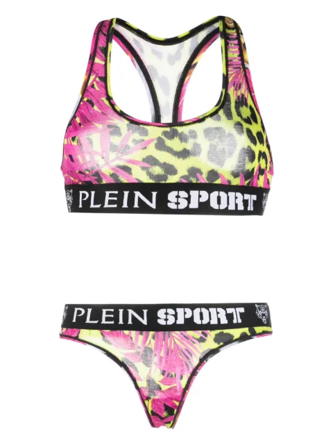 Plein Sport logo-underband lingerie set Pink PACCWJU0027SJY001N