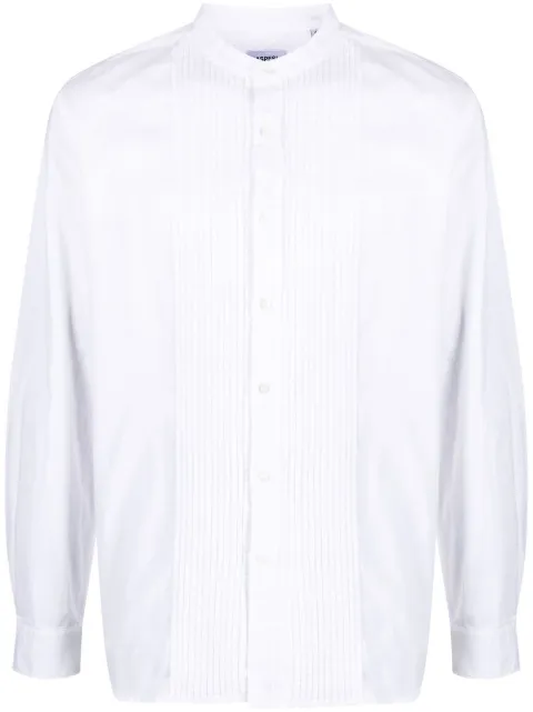 ASPESI pintuck-detail long-sleeved shirt White CE46F025