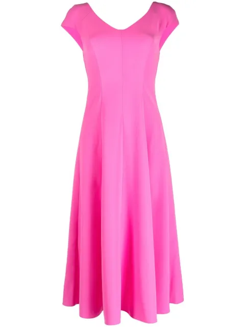Emporio Armani cut out-back midi dress Pink D4NA1F2NWAZ