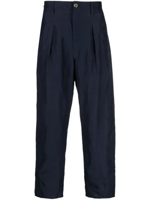 Giorgio Armani pleated wide-leg trousers Blue 3SGPP0VQT00RJ