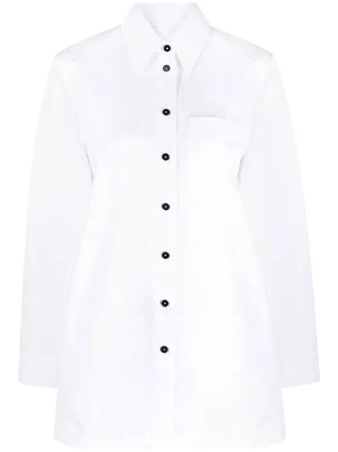 Jil Sander long-sleeved patch pocket shirt White J02DL0107J45002