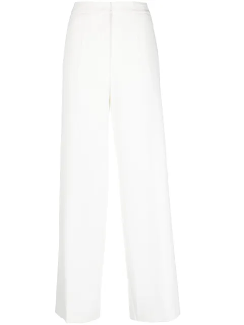Blanca Vita overlapping-panel palazzo pants White PESCATOREA9714