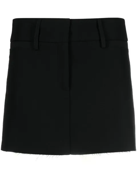 Blanca Vita concealed front-fastening mini skirt Black MAIS3024