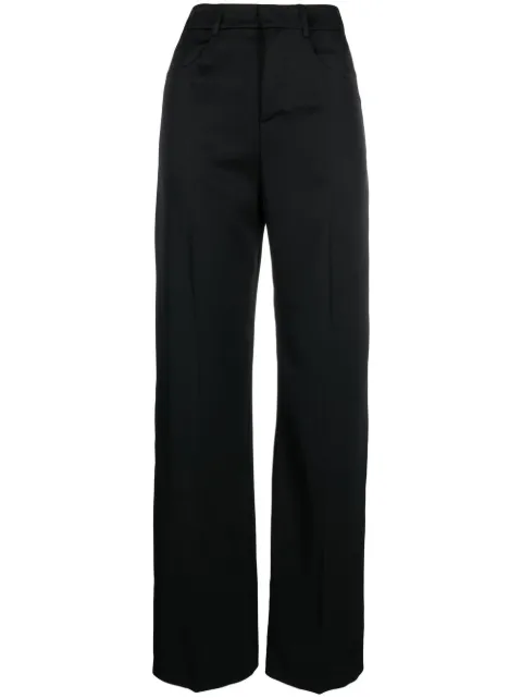 Blanca Vita straight-leg cut trousers Black POLYGALA3024