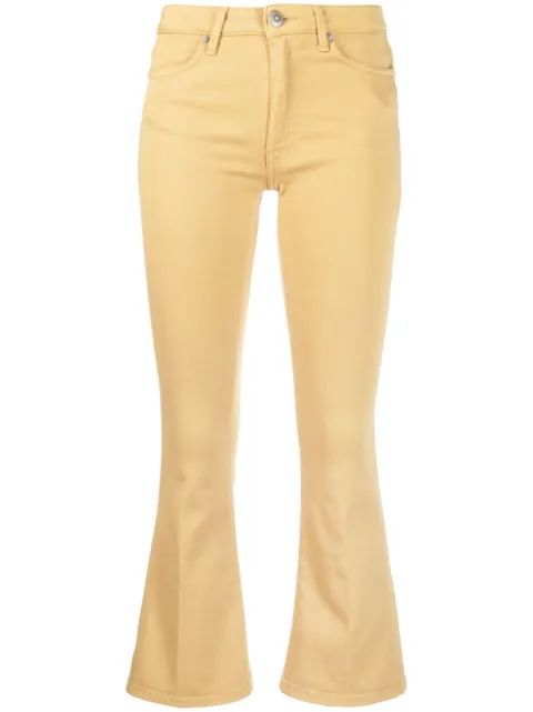 DONDUP logo-patch bootcut jeans Neutrals DP449BS0030DPTDW