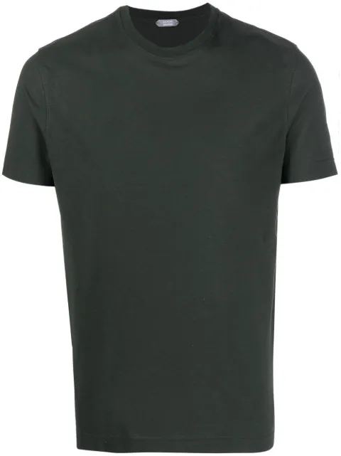 Zanone crew-neck cotton T-shirt Green 812597ZG380