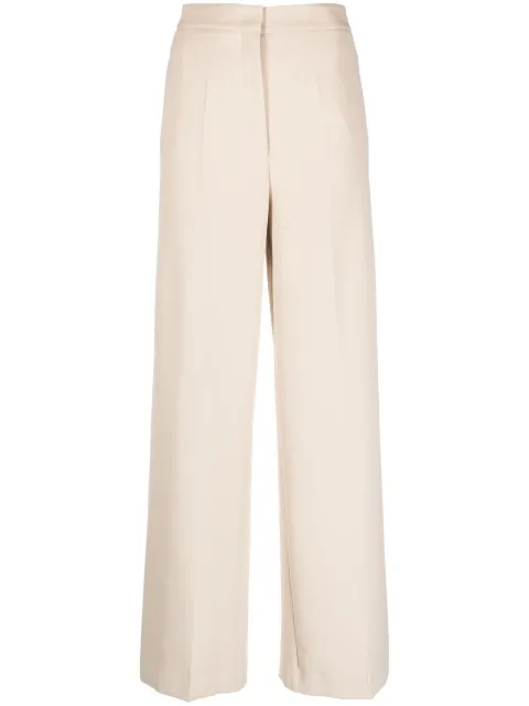 Blanca Vita overlapping-panel palazzo pants Neutrals PESCATOREA9714