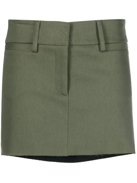 Blanca Vita concealed-front fastening miniskirt Green MAIS0582
