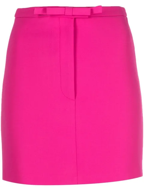 Blanca Vita front bow-detail mini skirt Pink GLORIOSA9714