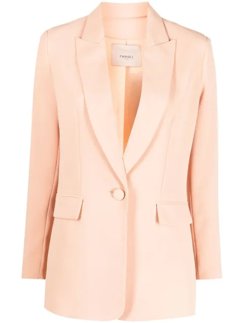 TWINSET single-breasted blazer Orange 231TP2391