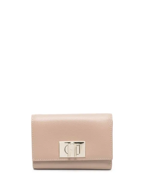 Furla twist-lock logo-plaque wallet Neutrals WP00225ARE000