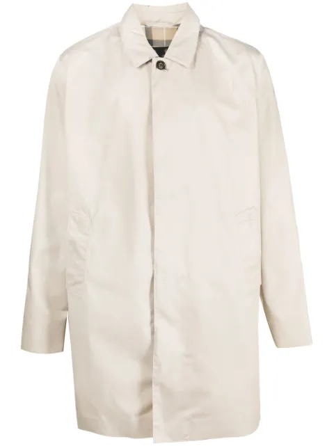 Barbour single-breasted coat Neutrals MWB0856