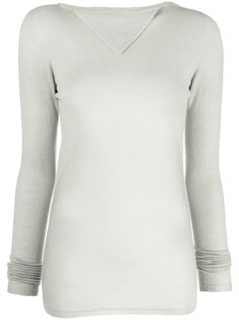 Rick Owens Column knit sweater Neutrals RP01C5673M