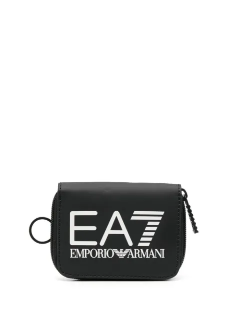 Ea7 Emporio Armani logo print wallet Black 2450553R910