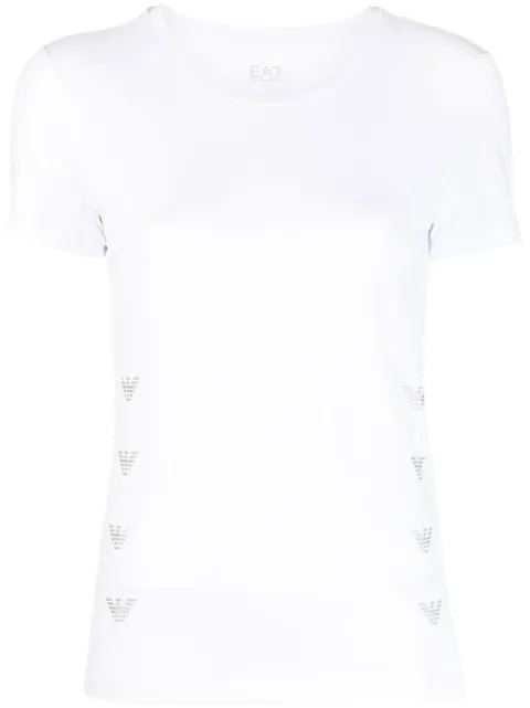 Ea7 Emporio Armani solid cotton-modal t-shirt White 3RTT08TJDZZ
