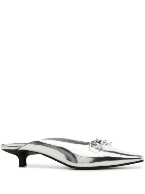 Senso Fenton II patent leather mules Silver FENTONII