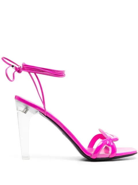 Valentino Garavani ankle strap leather sandals Pink WS0GH4LMY