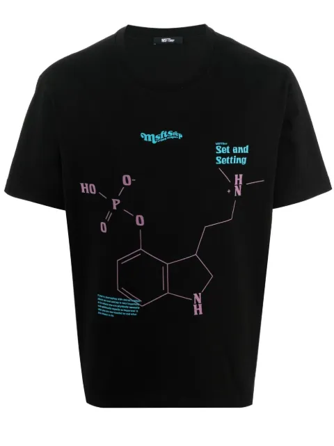MSFTSrep graphic-print cotton T-shirt Black 34MSFUM02S10236428