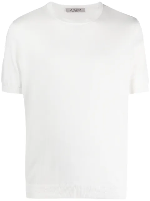 Fileria short-sleeved cotton jumper White 4310429401