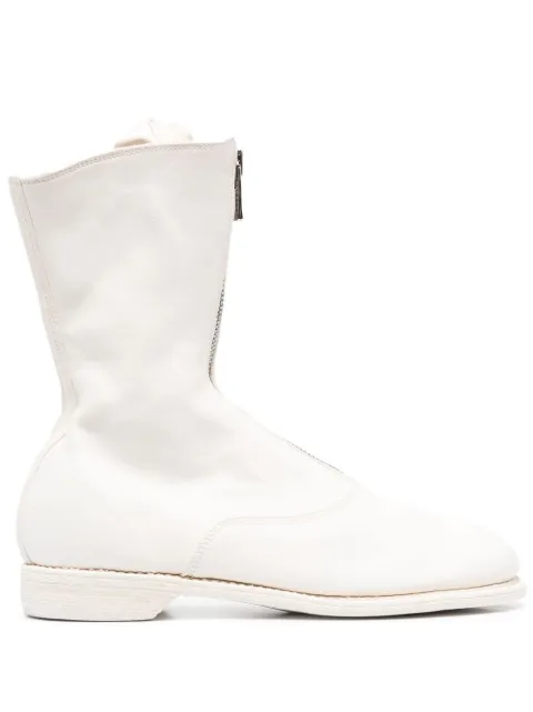 Guidi round-toe leather boots White 310SOFTHORSE