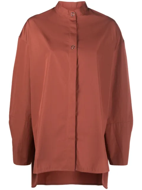 Studio Nicholson cotton long-sleeve shirt Brown UTTARSNW1115