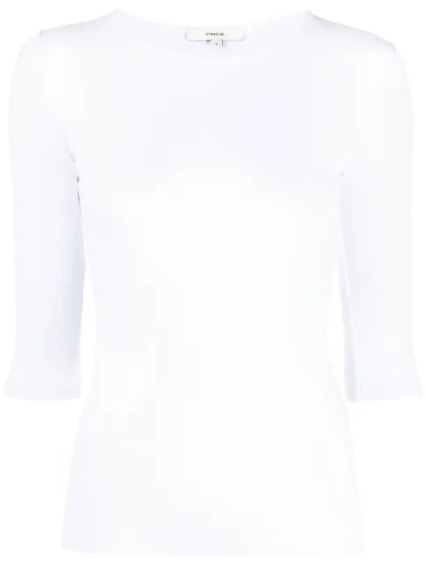 Vince fine-ribbed top White VR00183272