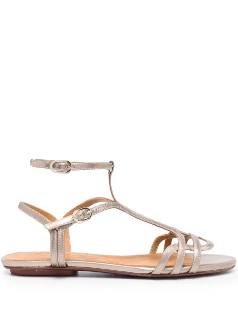 Chie Mihara 15mm leather open-toe sandals Grey YAEL