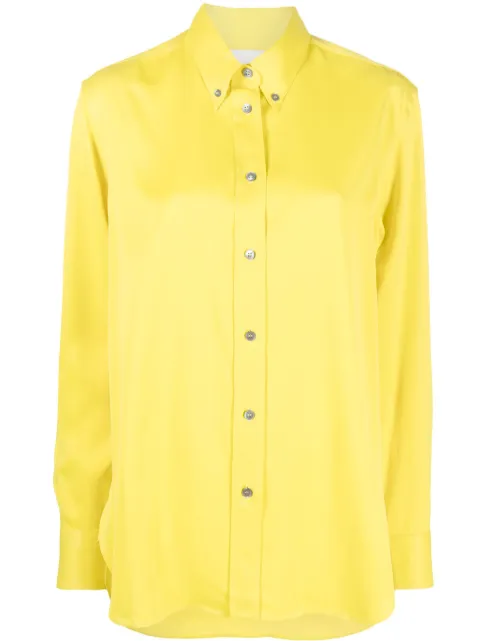 Studio Nicholson Bissett button-down shirt Yellow BISSETTSNW818