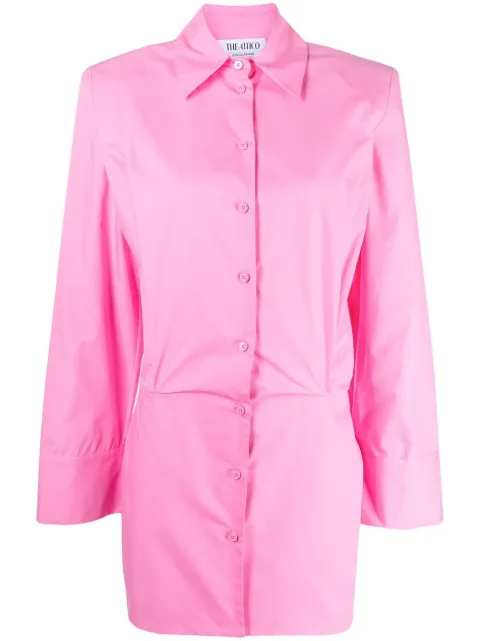 The Attico Margot mini shirtdress Pink 232WCA113C052
