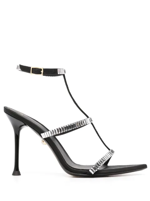Alevì Lisa 110mm crystal-embellished sandals Black L23SC020R0222997