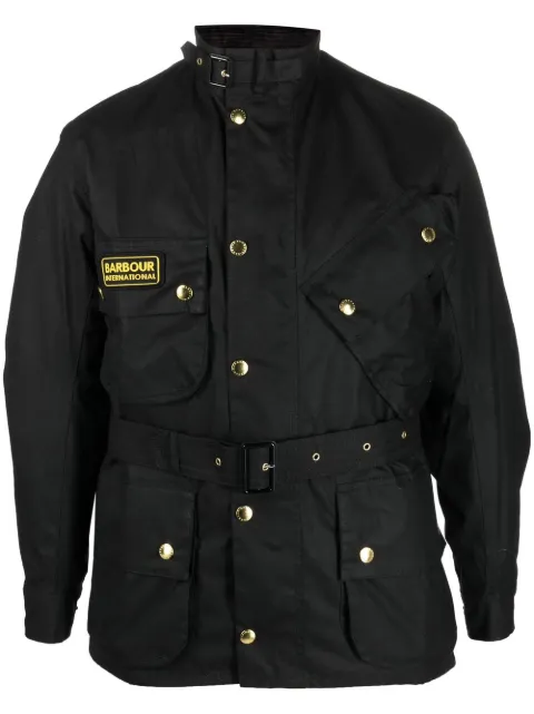 Barbour International International Original single-breasted coat Black MWX0004BK51