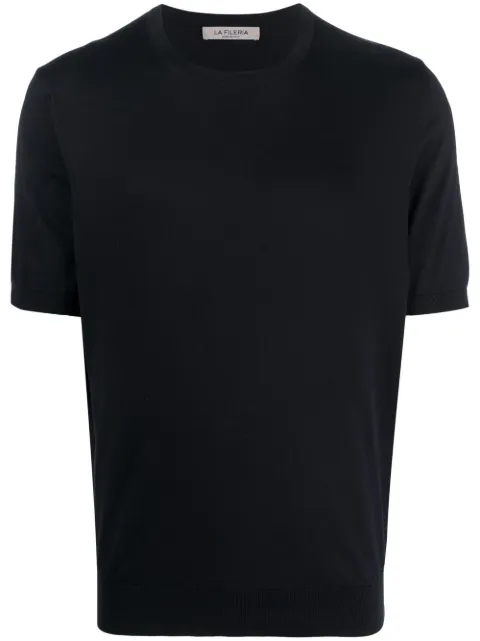 Fileria short-sleeved cotton jumper Blue 4310429401