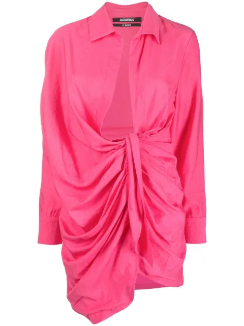 Jacquemus La robe Bahia shirt dress Pink 213DR0091020